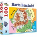 Puzzle Noriel 100 piese Harta Romaniei