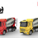 Masina Mercedes autobetoniera 1:24 cu radiocomanda Rastar in assort.