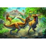 Puzzle - "160" 5+ Fighting Tyrannosaurs Trefl