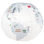 Sac Fotoliu Glob Alb WOOUF