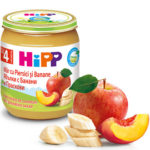 Pireu Banane, mere si piersici HiPP 125g