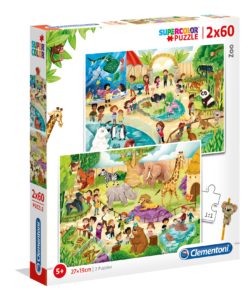 Puzzle ZOO 2x60 5+ CLEMENTONI