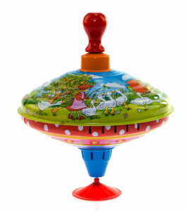 Jucarie Titirez cu maner de lemn Mama gasca GOKI