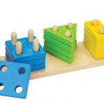Piramida lemn Culori si forme GOKI