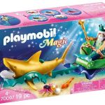 Regele marii cu caleasca trasa de rechin Playmobil