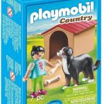 Fetita cu ciine si cu casa pentru ciine Playmobil