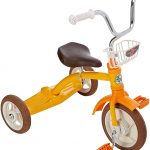 Bicicleta 3 roti + cos fata galben Italtrike