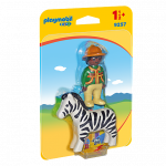 Padurar cu zebra Playmobil