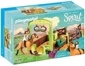 Spatiu Ingrijire Cai Lucky si Spirit Playmobil