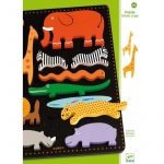 Puzzle lemn colorate - Botablo Jungle Djeco