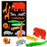 Puzzle lemn colorate - Botablo Jungle Djeco — изображение 2