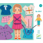 Joc educativ din lemn - Papusa cu haine DJECO