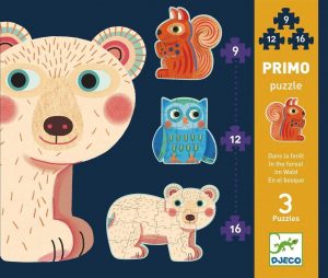 PRIMUL PUZZLE - IN PADURE 3 in 1 DJECO