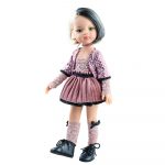 Papusa Liu 32cm par alb/negru PAOLA REINA