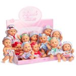 Papusa "BABY SIN PELO " 20 cm cu mirosul de vanilie in sort.