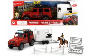 Dickie auto PL "Horse Trailer" cu sunet si lumina 40cm