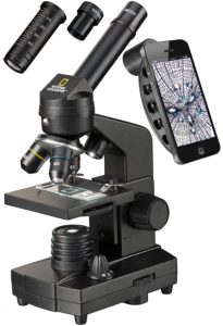 Microscop 40x-1280x + suport p-u Smartphone NATIONAL GEOGRAPHIC Bresser - imagine 2