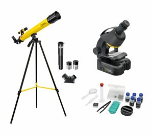 Set p/u copii Telescope 50-600 + microscope 640x NATIONAL GEOGRAPHIC Bresser