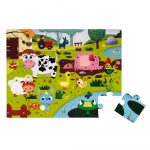 Puzzle tactil "Animalele de ferma'' Janod — изображение 2