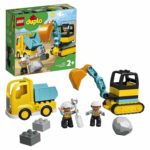 Camion si excavator pe senile LEGO Duplo 10931 — изображение 3