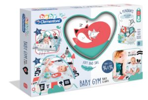 Covoras dezvoltare cu jucarii alb/negru CLEMENTONI