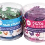 Stickere cu sclipici in assort. RMS