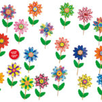 Moara de vant Flori 25' in assort. GIOBAS