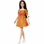 Papusa rochie oranj Barbie