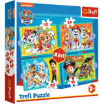 Puzzle - "4in1" - Happy Paw Patrol team / Viacom PAW Patrol Trefl