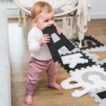 Puzzle moale "litere" 10buc. Gri, albastru BabyOno — изображение 4