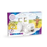 Casuta din carton "Colour me Tractor" Tektorado