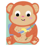 Carti de carton. Maimuta Iriska CLEVER