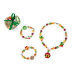 Set de margele din lemn "Pasarea dragostei" 220buc. Janod