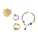 Set de margele din lemn "Chickadees" 220buc. Janod