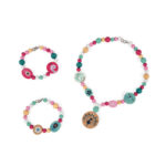 Set de margele din lemn "Paun" 220buc. Janod