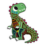 SCRATCH ART DINOSAUR CUT OUTS JANOD — изображение 4