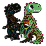 SCRATCH ART DINOSAUR CUT OUTS JANOD — изображение 6