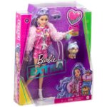 Papusa "Extra" cu par violet Barbie
