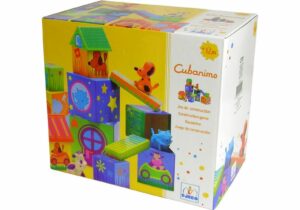 Cuburi de construit cu animale Cubanimo Djeco