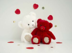 Jucarie plus Ursulet alb 37 cm DOUDOU - imagine 2