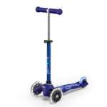 Trotineta Mini Micro Deluxe LED albastru MICRO
