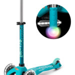 Trotineta Mini Micro Deluxe Magic LED Aqua MICRO