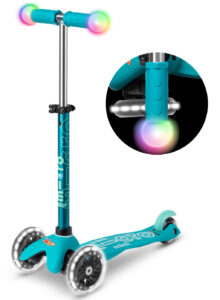 Trotineta Mini Micro Deluxe Magic LED Aqua MICRO