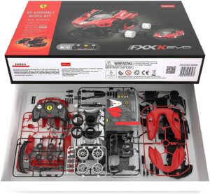 Set constructor Masina Ferrari FXX K building Kit 1:18 cu radiocomanda RASTAR - imagine 3