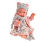 Papusa Peke 29cm caciula gri Antonio Juan