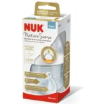 Sticluta NUK Nature Sense (sticla) 120 ml + tetina silicon (0-6) luni (S) (747121)