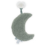 Jucarie de bagat pe suzet Jollein Moon ash-green
