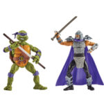 Set Figurine Testoasele Ninja Donatello vs Shredder 15 cm cu articulatii TMNT