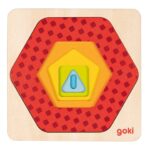 Puzzle lemn Geometrice GOKI