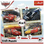 Puzzles - "4in1" - Ready, steady, go! / Disney Cars 3